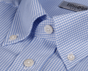 Tokio Button Down hellblau weiss