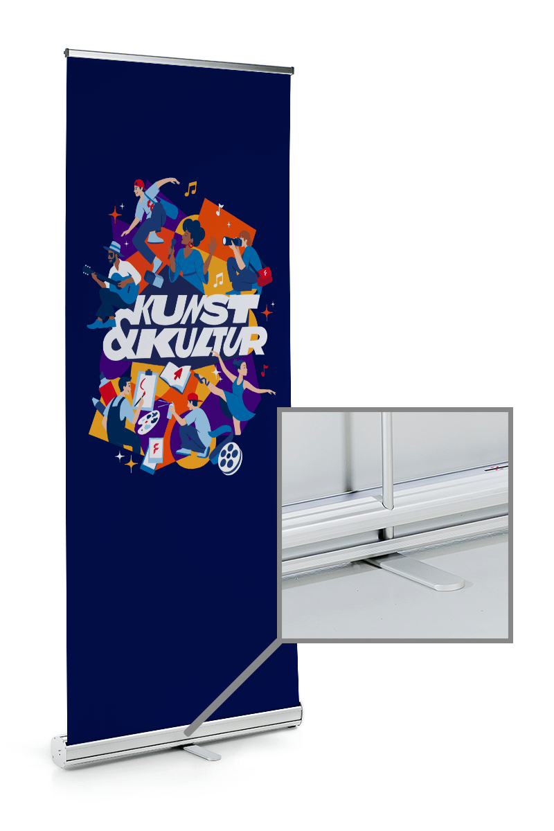 Individuell gestaltbares Roll-Up von FLYERALARM