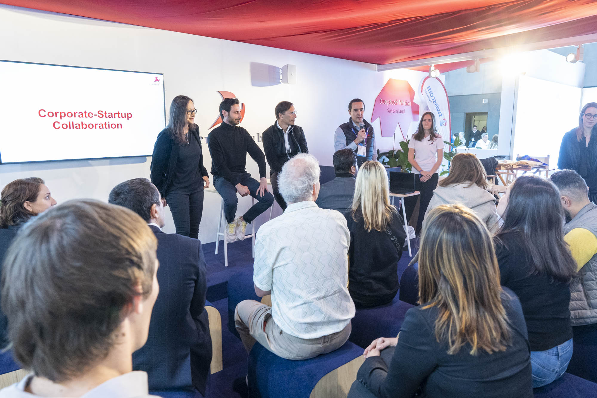 Panel discussion at Venturelab booth in Barcelona